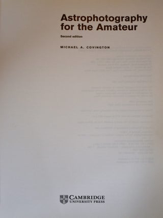Astrophotography for the Amateur