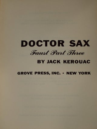 Doctor Sax: Faust Part Three