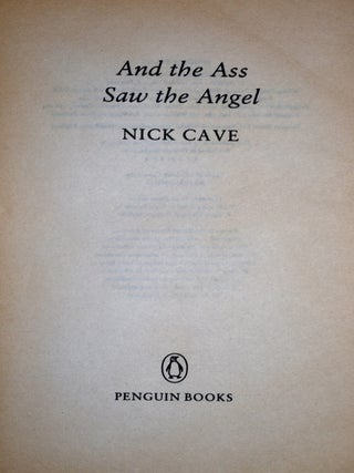 And the Ass Saw the Angel