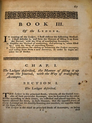 Book-keeping Methodiz'd: Or, a Methodical Treatise of Merchant-Accompts, According to the Italian Form