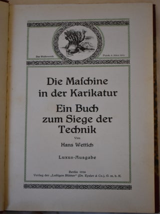 Die Maschine in der Karikatur. Ein Buch zum Siege der Technik