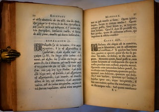 Epicteti Manuale et Sententiae. Quibus Accedunt Tabula Cebetis, & alia Affinis Argumenti, in Linguam Latinam Conversa a Marco Meibomio... Emendationes Claudii Salmasii... Cura Hadriani Relandi