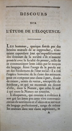 Etude Analytique de l'Éloquence
