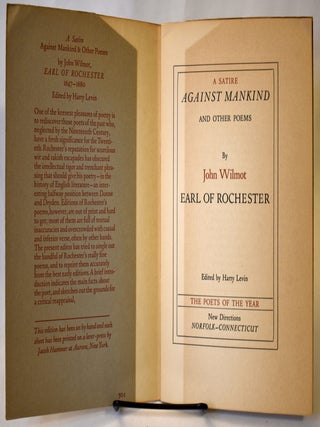 A Satire Against Mankind & Other Poems