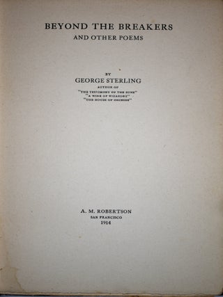 Beyond the Breakers and Other Poems