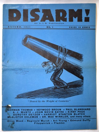 Item #391 Disarm! Reginald Marsh, Albert Einstein, artist, introducer