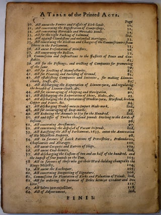 The Laws and Acts of the First Parliament, of Our Most High and Dread Soveraign, Charles the Second... Holden at Edinburgh the First of January, 1661