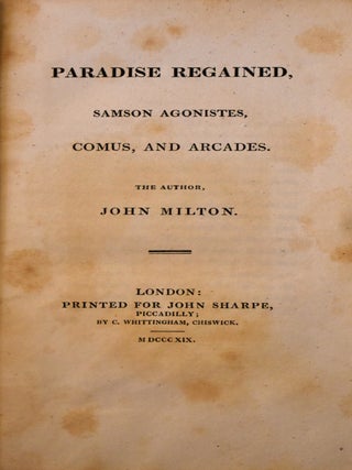 Paradise Regained, Samson Agonistes, Comus, and Arcades
