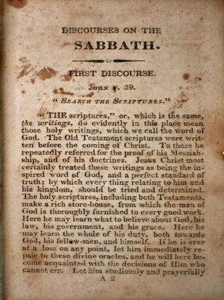 Five Discourses on the Sabbath Preached at Durham, N.Y.
