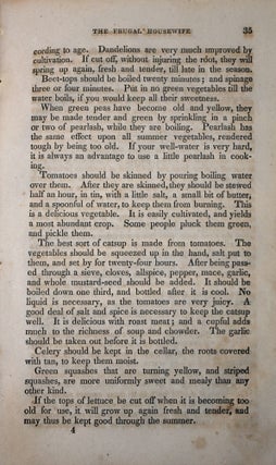 The American Frugal Housewife. Dedicated to Those Who Are Not Ashamed of Economy