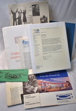 Item #493 Archive of Zona Roberts, mother of Ed Roberts, on disability activism and the...