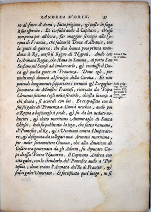 Vita del Prencipe Andrea Doria