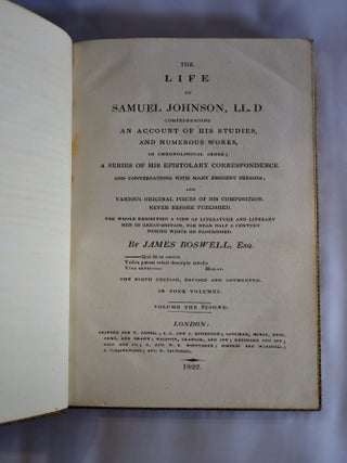 The Life of Samuel Johnson, LL. D.